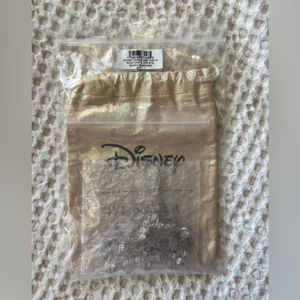 Disney x Kendra Scott Silver Mickey Mouse and Minnie Mouse Tennis Necklace - NWT - Picture 7 of 10